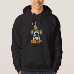 Veste À Capuche Je Suis La Femme Lapin Matching Famille Aîné Pâque