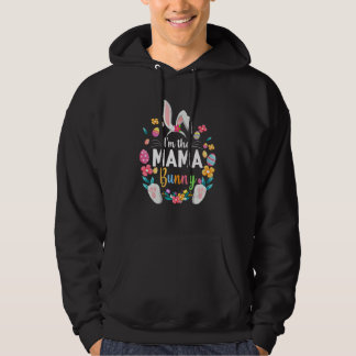 Veste À Capuche Je suis La Mama Bunny Matching Famille Pâques Fête