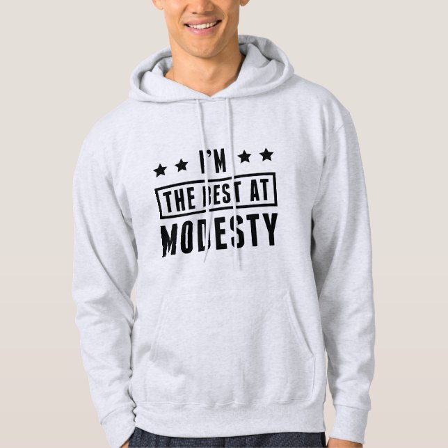 Veste À Capuche Je suis le meilleur chez Modesty (Devant)