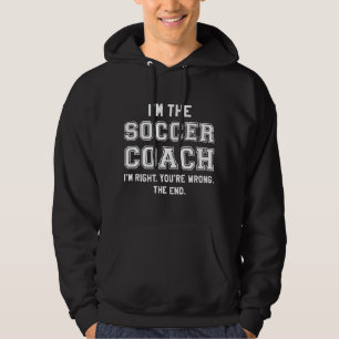 Veste À Capuche Je suis l'entraîneur de football
