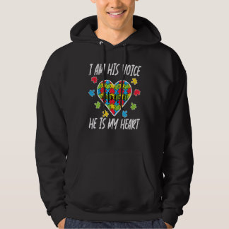 Veste À Capuche Je Suis Sa Voix Il Est Mon Coeur Sensibilisation s