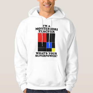 Veste À Capuche Je suis un enseignant Montessori - Montessori