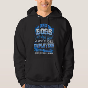 Veste À Capuche Je suis un patron fier d'employés absolument génia