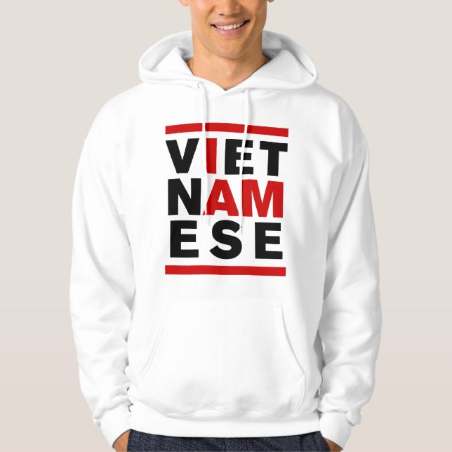 VESTE À CAPUCHE JE SUIS VIETNAMIEN (Devant)