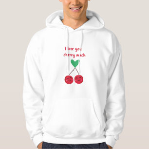 Veste À Capuche Je t'aime beaucoup Cherry Valentine