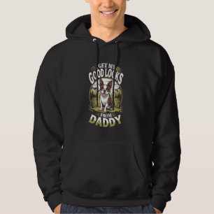 Veste À Capuche Je Tiens Mes Bons Regards De Papa Terrier De Bosto