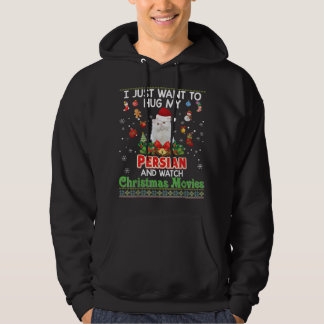Veste À Capuche Je Veux Juste Embrasser Mon Chat Persan Et Voir Ch