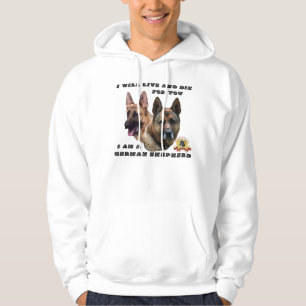 Veste À Capuche Je vivrai et mourrai pour vous berger allemand