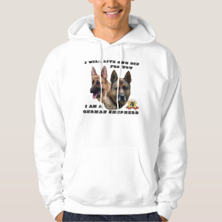 Veste À Capuche Je vivrai et mourrai pour vous berger allemand