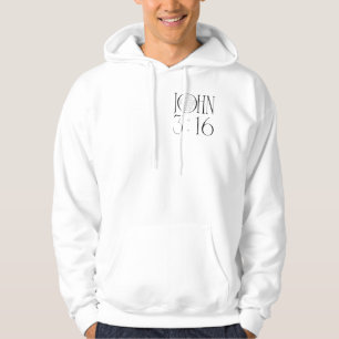 Veste À Capuche Jean 3:16 verset biblique