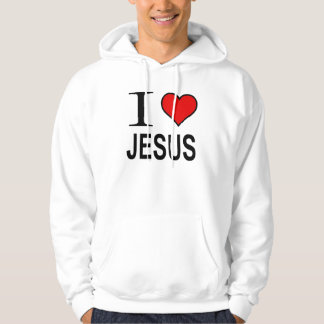 Veste À Capuche Jésus Cadeaux I Love Jesus Logo hoody