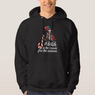Veste À Capuche Jésus Est La Raison De La Saison Noël Jésus