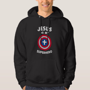 Veste À Capuche Jésus Est Mon Superhéros Dieu Chrétien Dieu Religi