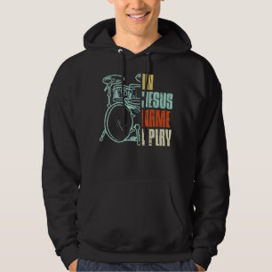 Veste À Capuche Jésus Nom Je Joue Des Tambours Dieu Drumming Musiq