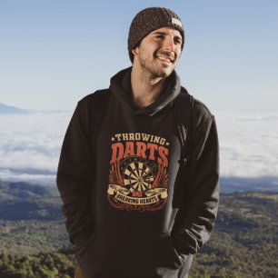 Veste À Capuche Jeter des fléchettes briser les coeurs - Drôle Jou
