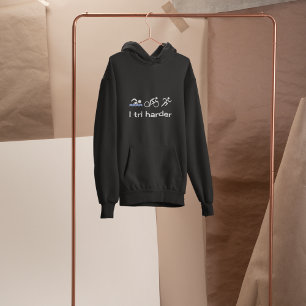 Veste À Capuche Jeu de citations de triathlon drôle