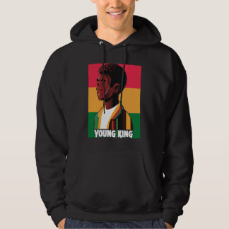 Veste À Capuche Jeune Roi  Jeunesse Noire Excellence Noire Fierté 