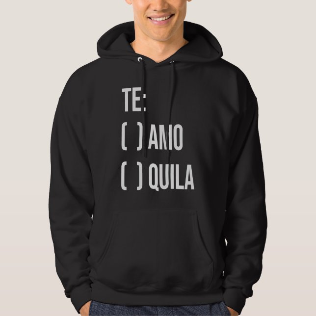 Veste À Capuche Jga Te Aamo Tequila Bridal Party Bachelorette Enga (Devant)