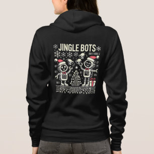 Veste À Capuche Jingle Bots Festive Robots de vacances avec chapea