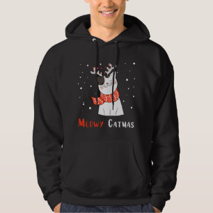 Veste À Capuche Joli Catmas Reindeer Noël Chat Kitten Lover Xm