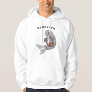 Veste À Capuche Joli dessin animé sur le phoque du Groenland