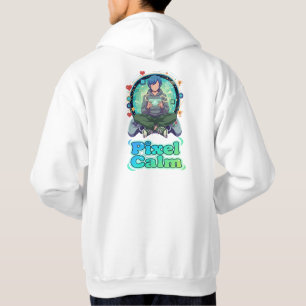 Veste À Capuche Joli garçon gamer anime pixel calme