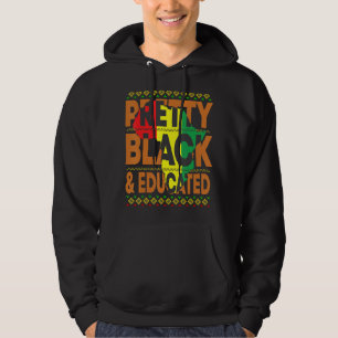 Veste À Capuche Joli Noir Et Éduqué Histoire Noire Melanin Af