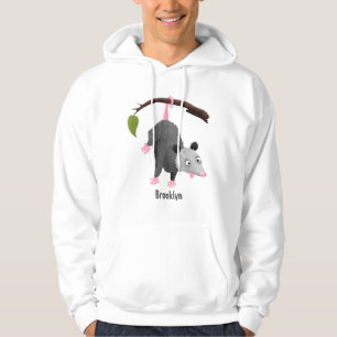 Veste À Capuche Joli opossum accroché à la branche dessin animé