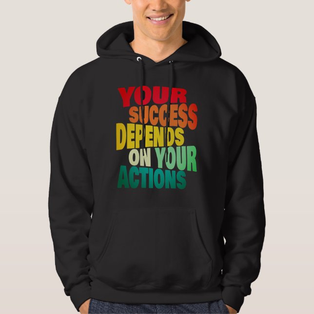 Veste À Capuche Joli Texte Citations Motivationnelles T-Shirt (Devant)