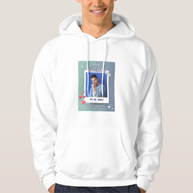 Veste À Capuche Jote My Boyfriend Anniversaire Cadeau Design (Devant)