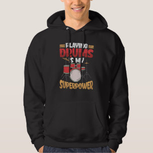 Veste À Capuche Jouer des tambours est mon musicien de tambour de 