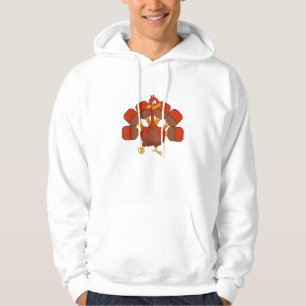 Veste À Capuche Joueur de balle de pilules Thanksgiving Paddleball