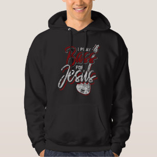 Veste À Capuche Joueur de basse chrétien Jésus Bassiste Guitare ba
