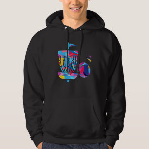 Veste À Capuche Joueur de golf à disque Graphique coloré