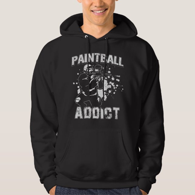 Veste À Capuche Joueur de peinture| Idée-cadeau de Paintballer Hob (Devant)
