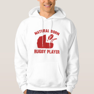 Veste À Capuche Joueur de rugby naturel né