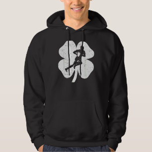 Veste À Capuche Jour de la Saint Patrick Irlande Rugby Retro Shamr