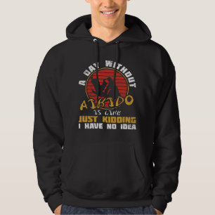 Veste À Capuche Jour sans Aikido Japon Taekwondo Karate Martial
