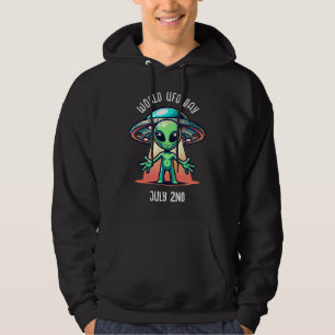Veste À Capuche Journée mondiale des ovnis 2 juillet