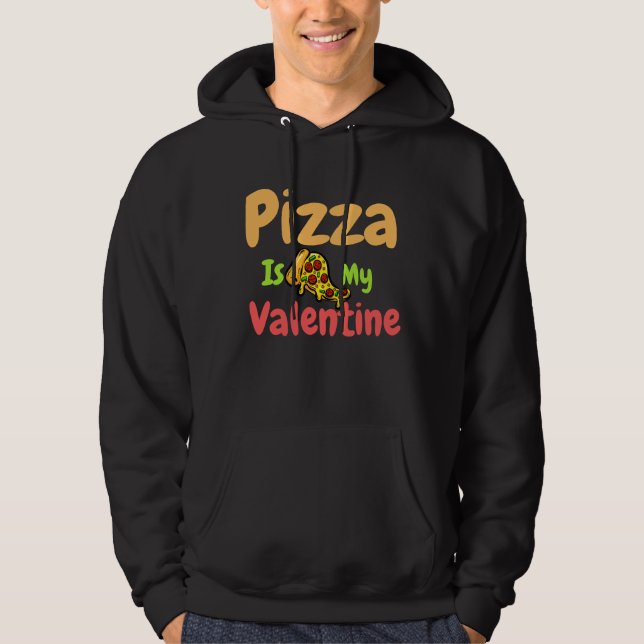 Veste À Capuche Journée nationale de la pizza _ Pizza amusante (Devant)