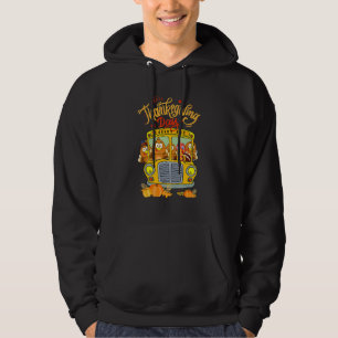 Veste À Capuche Joyeuse fête de Thanksgiving Chauffeur de bus sco