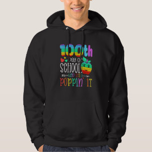 Veste À Capuche Joyeux 100 Jours D'École Et Toujours Poppin 100E J