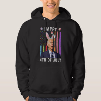 Veste À Capuche Joyeux 4 juillet Confus Drôle Joe Biden Heureux E