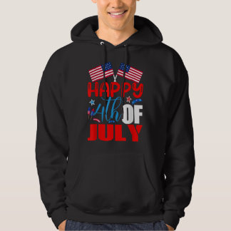 Veste À Capuche Joyeux 4 juillet Fête de l'Indépendance USA Americ