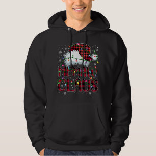 Veste À Capuche Joyeux Buffalo de Noël Plaid Red Santa Hat Memaw