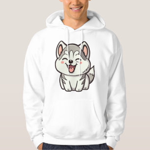 Veste À Capuche Joyeux chien roux sibérien