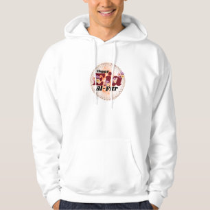 Veste À Capuche Joyeux Eid Al-Fitr Dessin Floral Étincelant