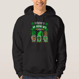 Veste À Capuche Joyeux Jour de la Saint Patrick trois Gnome Shamro