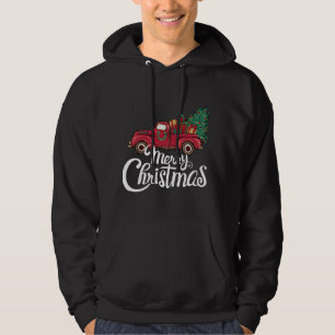 Veste À Capuche Joyeux Noël mignon Arbre de Noël Camion