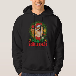 Veste À Capuche Joyeux Noël Pomeranian Père Noël Amoureux des chie
